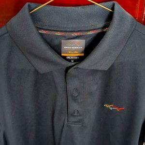 Greg Norman Men's Medium Shark Golf Polo Black men's medium. Like new.